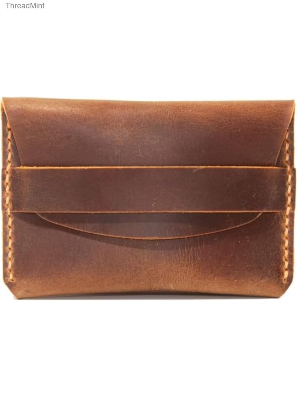 Handcrafted Leather Card Holder Slim Minimalist Wallet Full Grain Crazy Horse